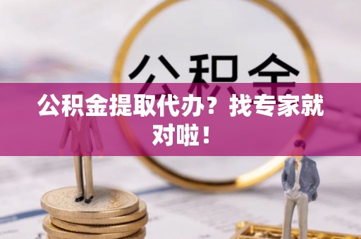 蔚县公积金提取代办？找专家就对啦！